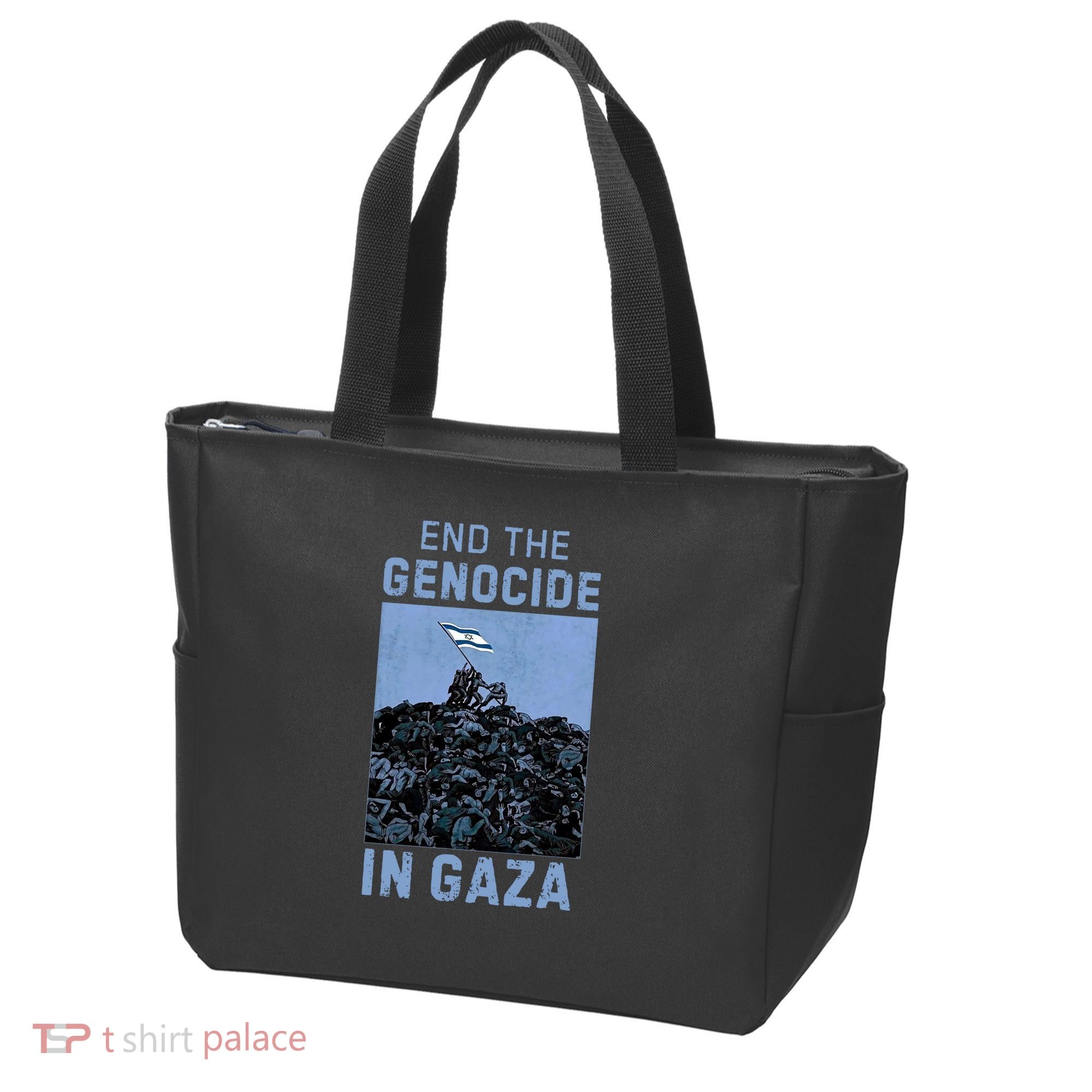 Palestine End the Genocide in Gaza Tote Bag