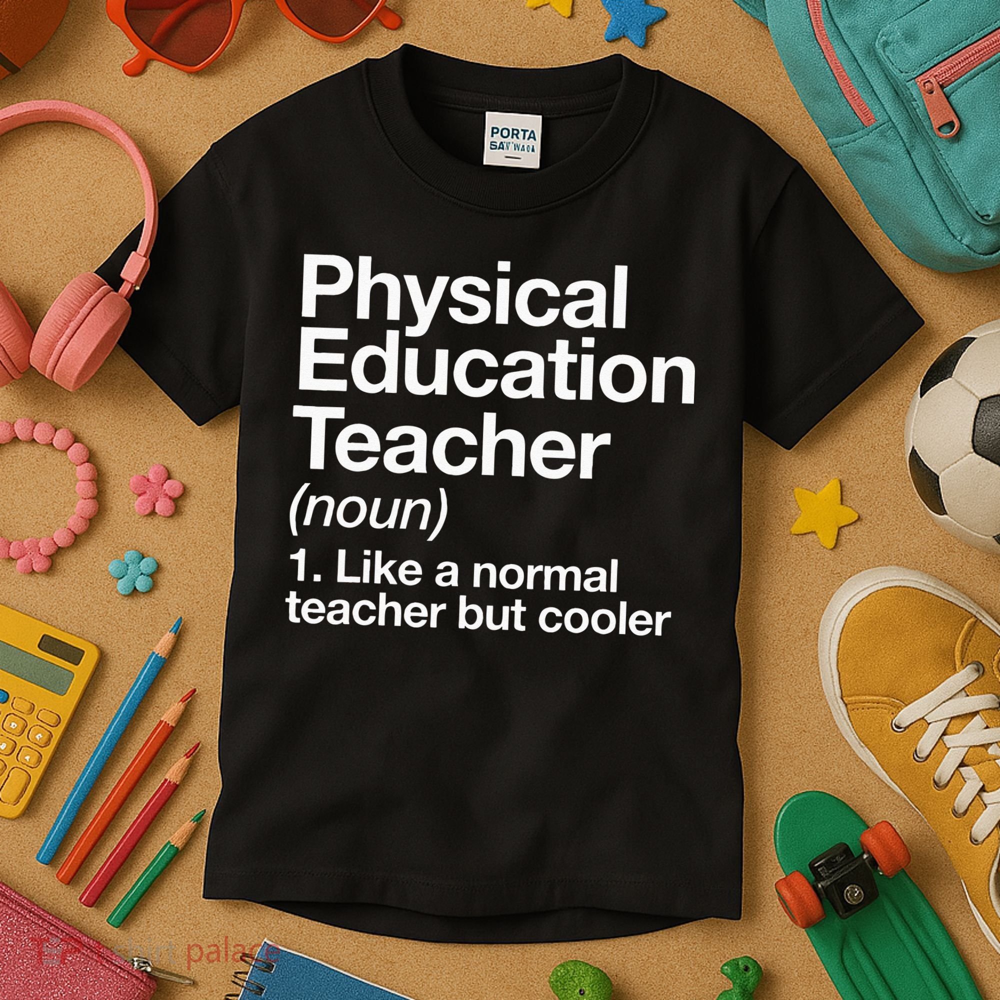 Physical Education Teacher Definition Sports P.E. School Kids T-Shirt