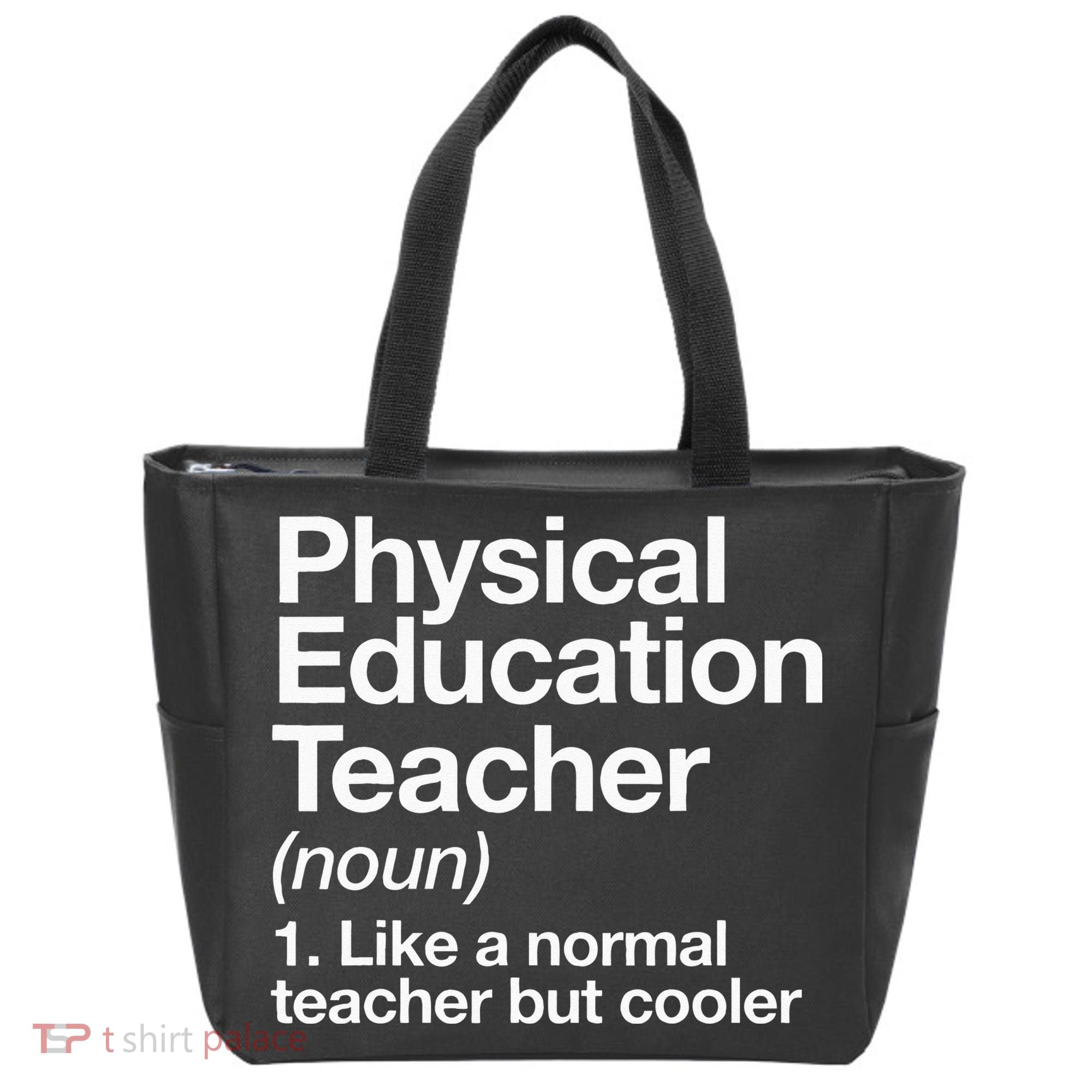 Physical Education Teacher Definition Sports P.E. School Tote Bag