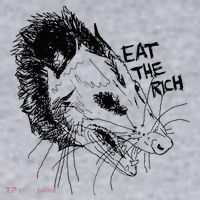 Possum Eat The Rich Feed The Poor Trash Squad Opossum Lovers Women's Sweatshirt thumb 2