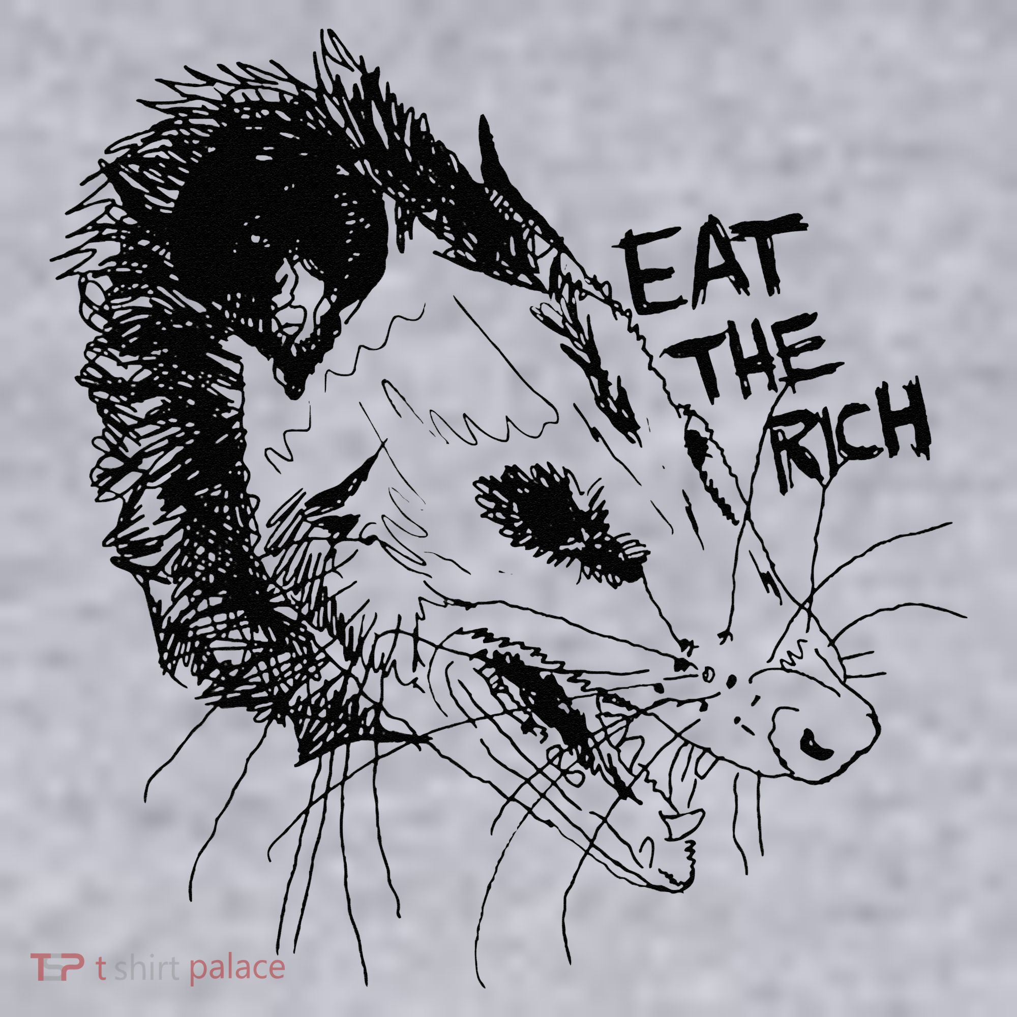 Possum Eat The Rich Feed The Poor Trash Squad Opossum Lovers Women's Sweatshirt