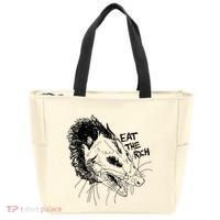 Possum Eat The Rich Feed The Poor Trash Squad Opossum Lovers Tote Bag thumb 0