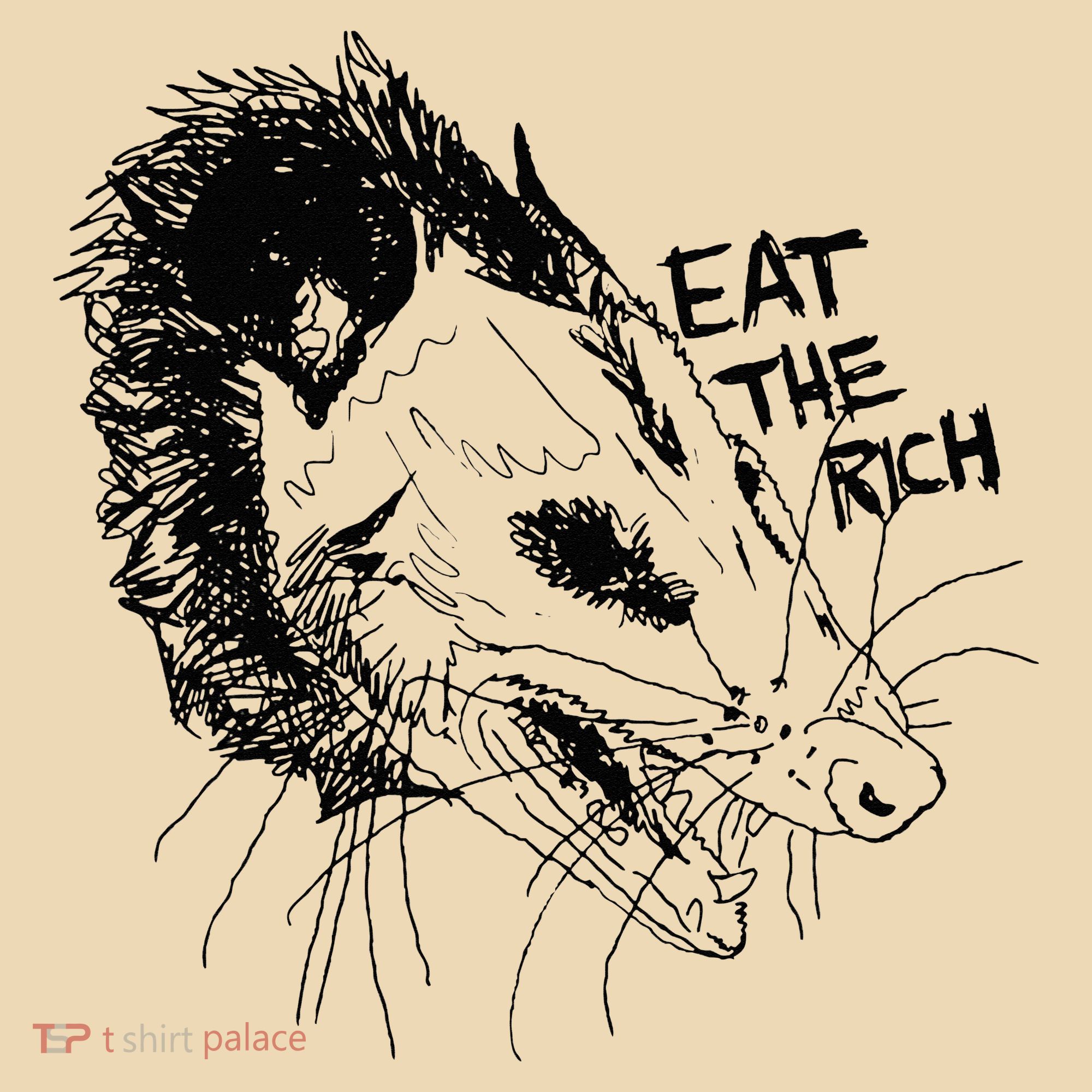Possum Eat The Rich Feed The Poor Trash Squad Opossum Lovers Tote Bag