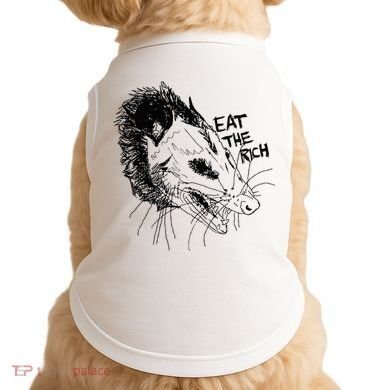 Possum Eat The Rich Feed The Poor Trash Squad Opossum Lovers Doggie Tank