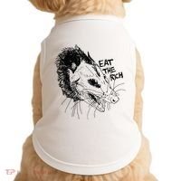 Possum Eat The Rich Feed The Poor Trash Squad Opossum Lovers Doggie Tank thumb 0