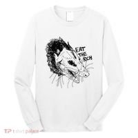 Possum Eat The Rich Feed The Poor Trash Squad Opossum Lovers Long Sleeve Shirt thumb 0