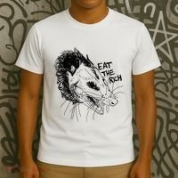 Possum Eat The Rich Feed The Poor Trash Squad Opossum Lovers T-Shirt thumb 3