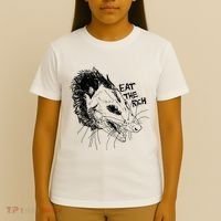 Possum Eat The Rich Feed The Poor Trash Squad Opossum Lovers T-Shirt thumb 4