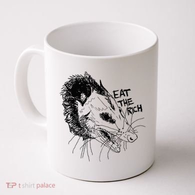 Possum Eat The Rich Feed The Poor Trash Squad Opossum Lovers Coffee Mug