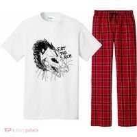Possum Eat The Rich Feed The Poor Trash Squad Opossum Lovers Pajama Set thumb 0