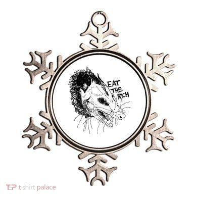 Possum Eat The Rich Feed The Poor Trash Squad Opossum Lovers Ornament