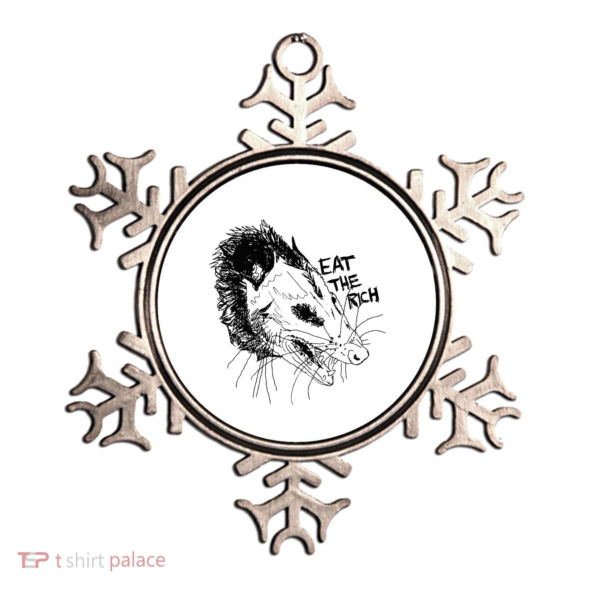 Possum Eat The Rich Feed The Poor Trash Squad Opossum Lovers Ornament