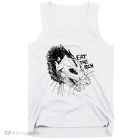 Possum Eat The Rich Feed The Poor Trash Squad Opossum Lovers Tank Top thumb 0