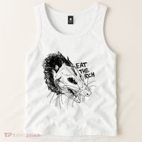 Possum Eat The Rich Feed The Poor Trash Squad Opossum Lovers Tank Top thumb 2