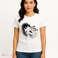 Possum Eat The Rich Feed The Poor Trash Squad Opossum Lovers Women's T-Shirt thumb 4