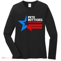 Pete Buttigieg Presidential Star Women's Long Sleeve Shirt thumb 0
