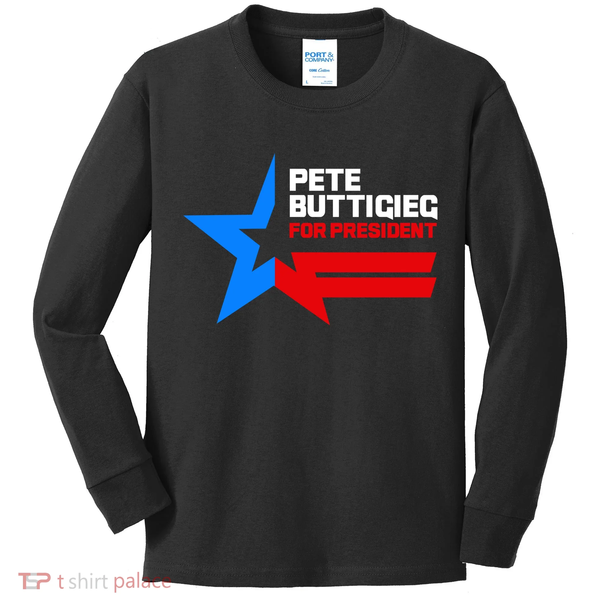 Pete Buttigieg Presidential Star Kids Long Sleeve Shirt