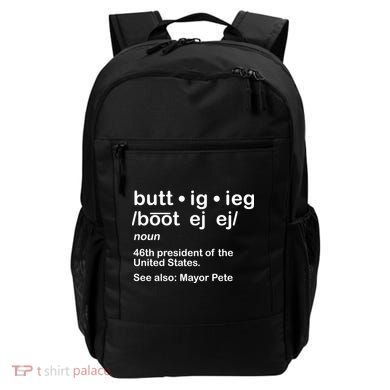 Pete Buttigieg Pronunciation Definition Backpack