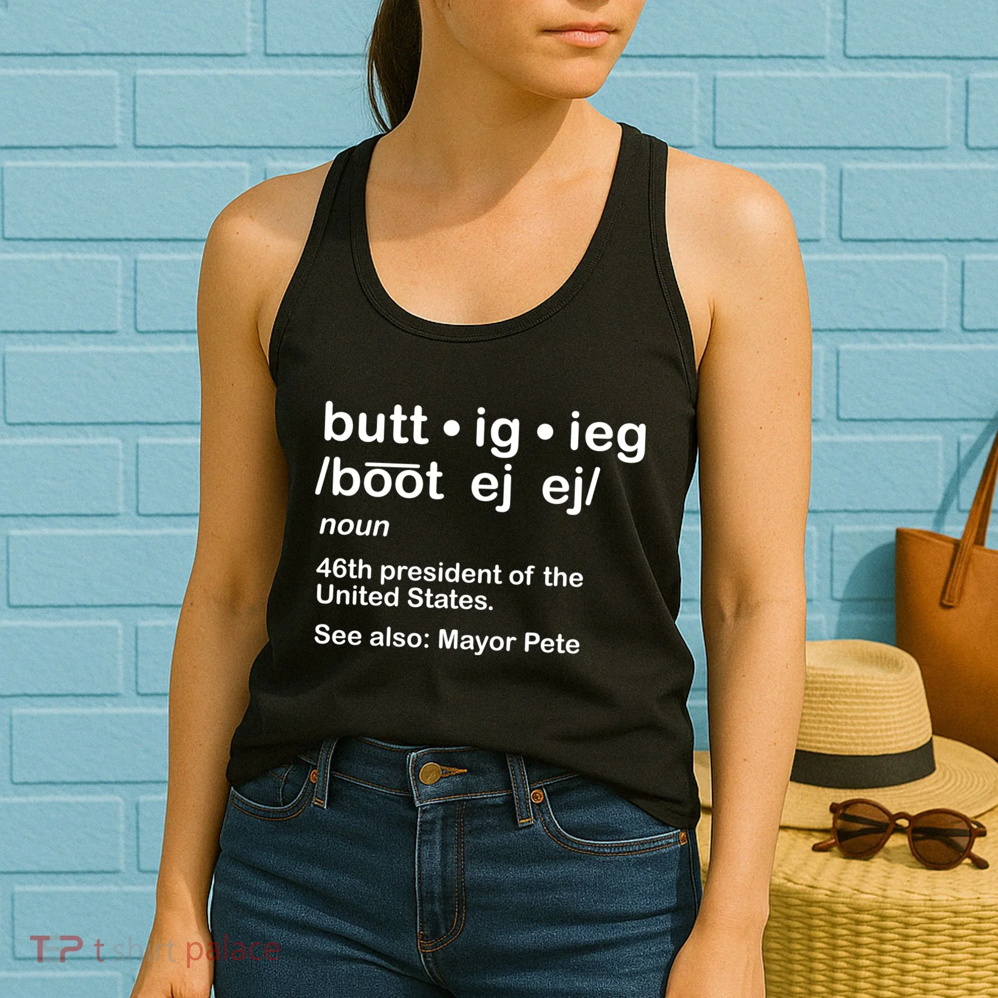 Pete Buttigieg Pronunciation Definition Women's Tank Top
