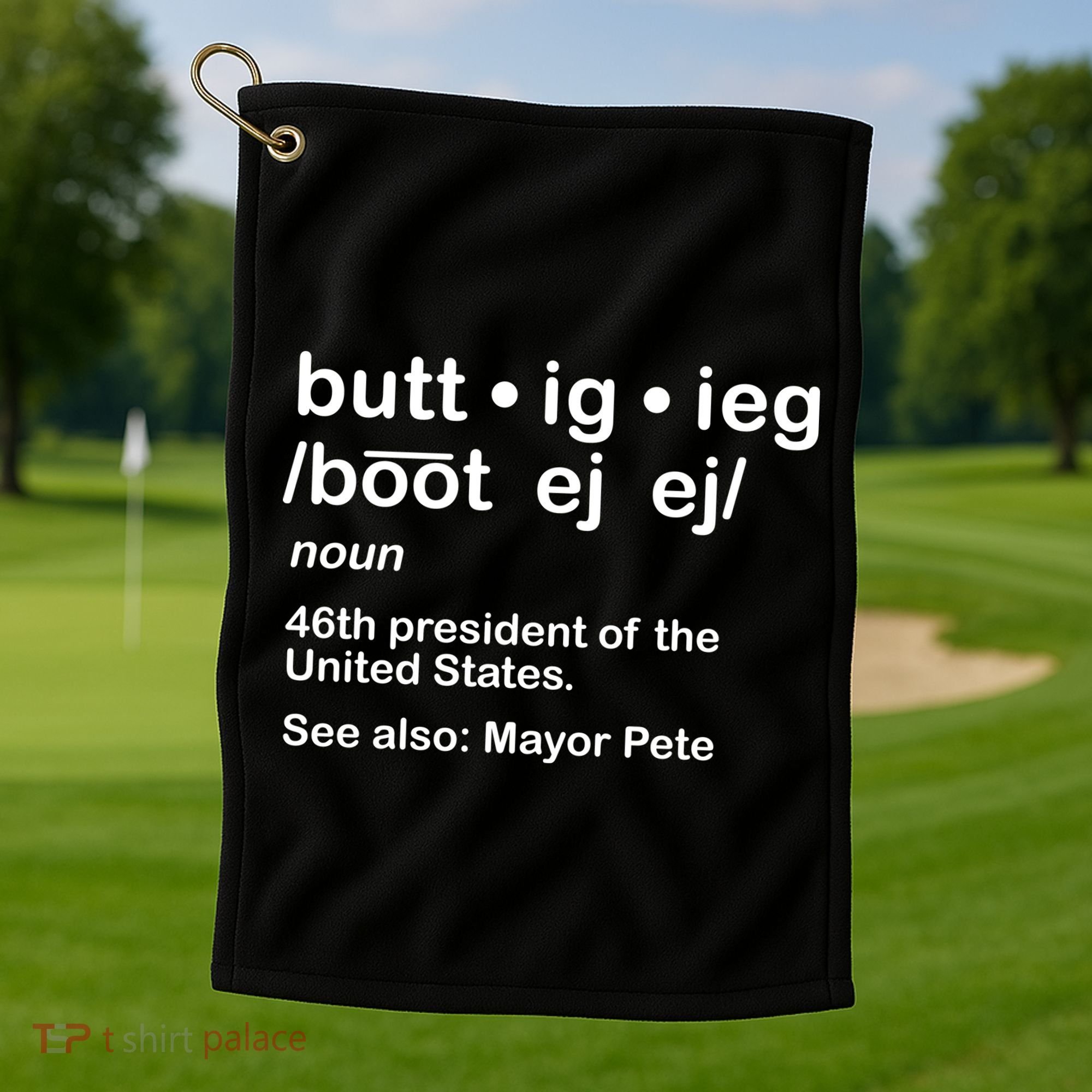 Pete Buttigieg Pronunciation Definition Golf Towel
