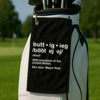 Pete Buttigieg Pronunciation Definition Golf Towel thumb 2