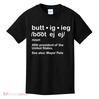 Pete Buttigieg Pronunciation Definition Kids T-Shirt