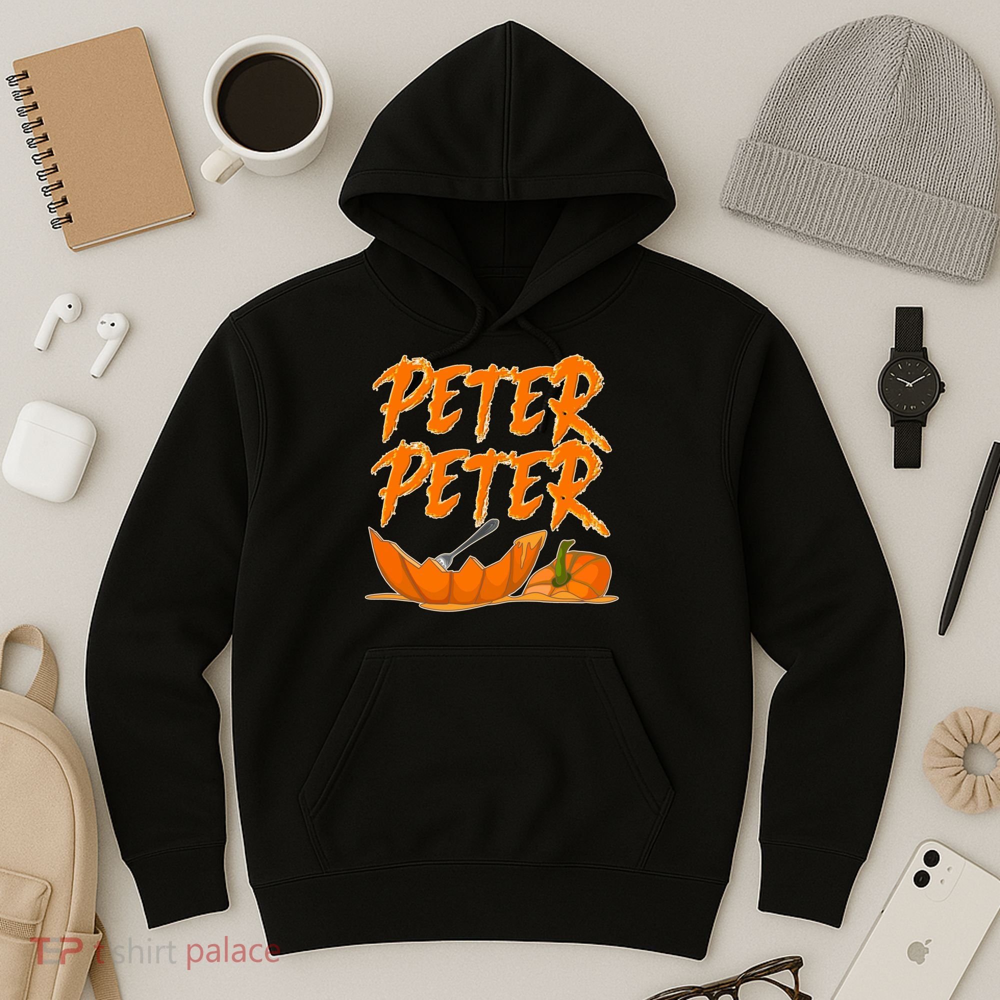 Peter Peter Pumpkin Eater- Pumpkin Face Hoodie