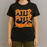 Peter Peter Pumpkin Eater- Pumpkin Face T-Shirt thumb 4
