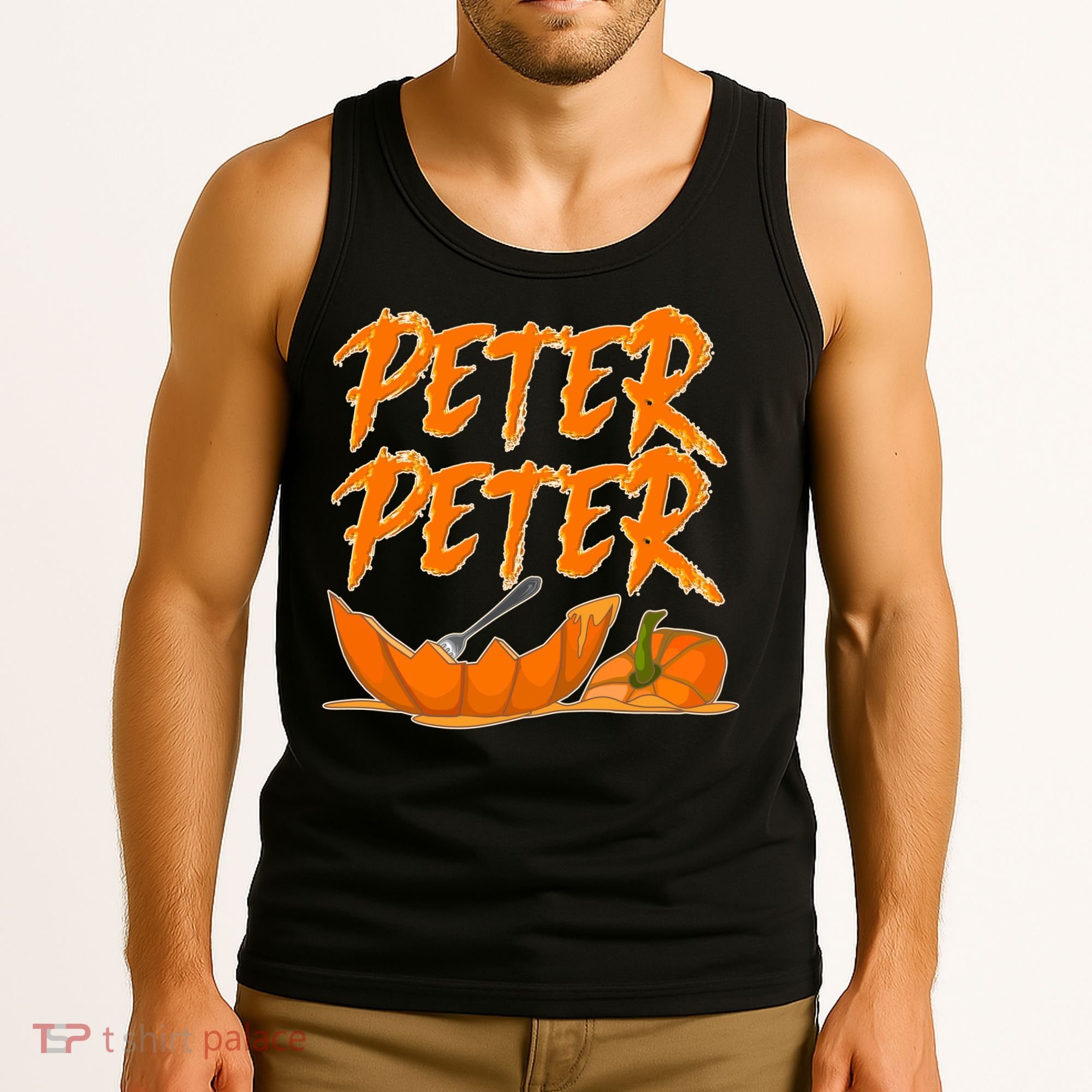Peter Peter Pumpkin Eater- Pumpkin Face Tank Top