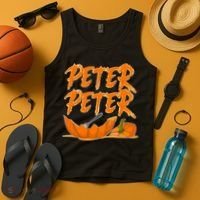 Peter Peter Pumpkin Eater- Pumpkin Face Tank Top thumb 4