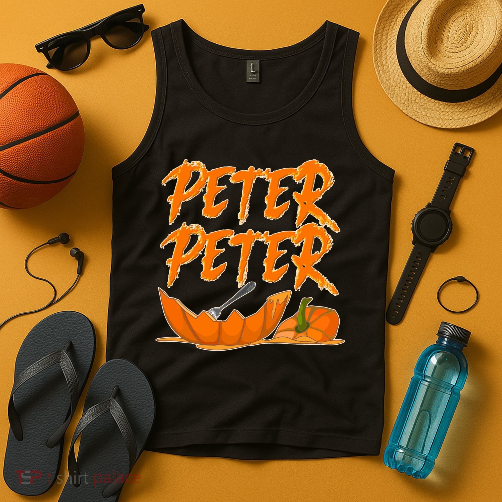 Peter Peter Pumpkin Eater- Pumpkin Face Tank Top