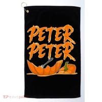 Peter Peter Pumpkin Eater- Pumpkin Face Golf Towel thumb 0