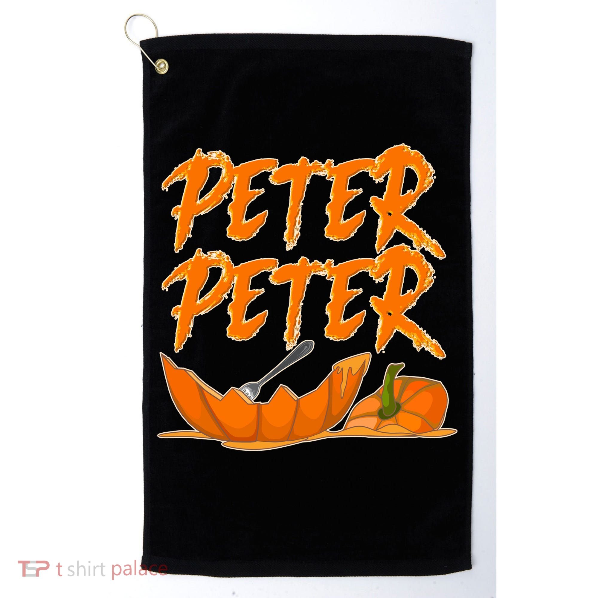Peter Peter Pumpkin Eater- Pumpkin Face Golf Towel
