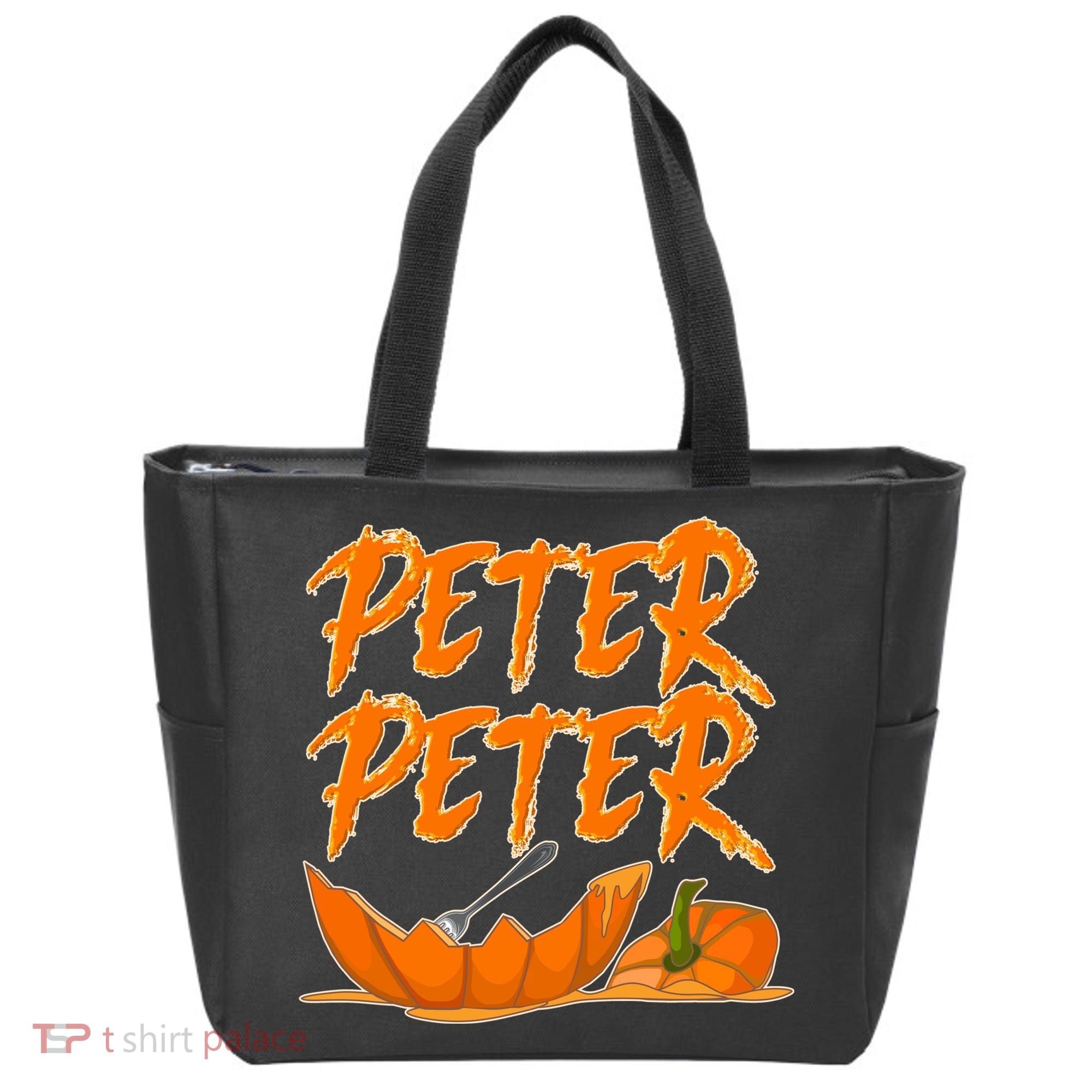 Peter Peter Pumpkin Eater- Pumpkin Face Tote Bag
