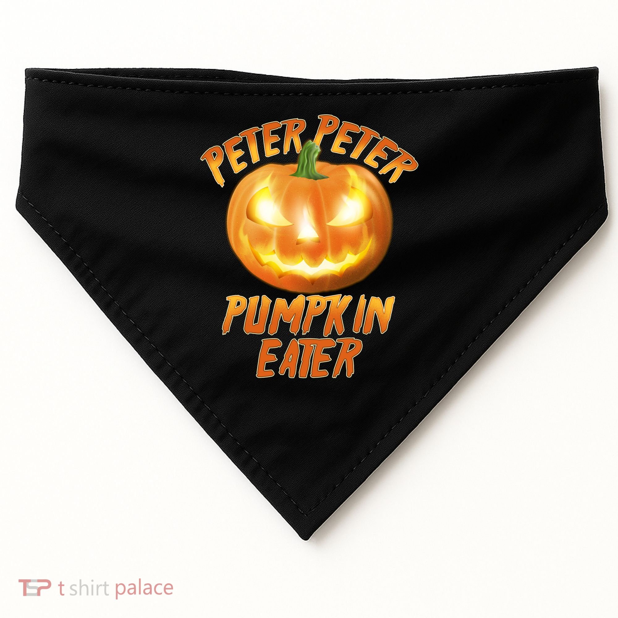 Peter Peter Pumpkin Eater Jack-o-lantern USA-Made Doggie Bandana