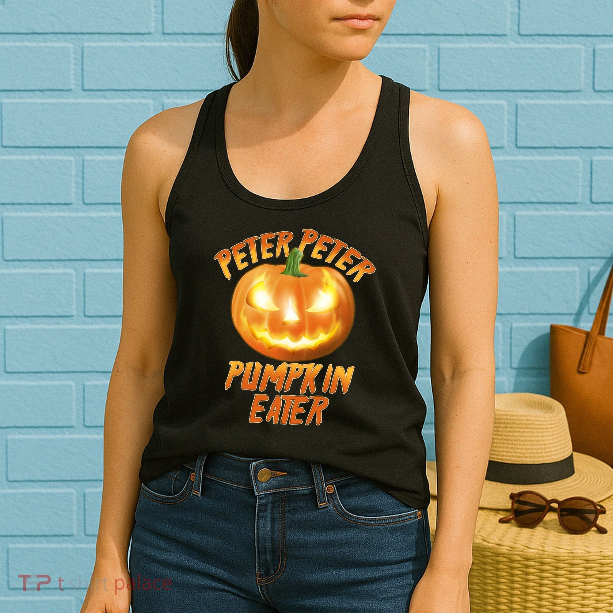 Peter Peter Pumpkin Eater Jack-o-lantern Women's Tank Top