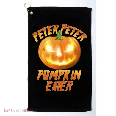 Peter Peter Pumpkin Eater Jack-o-lantern Golf Towel