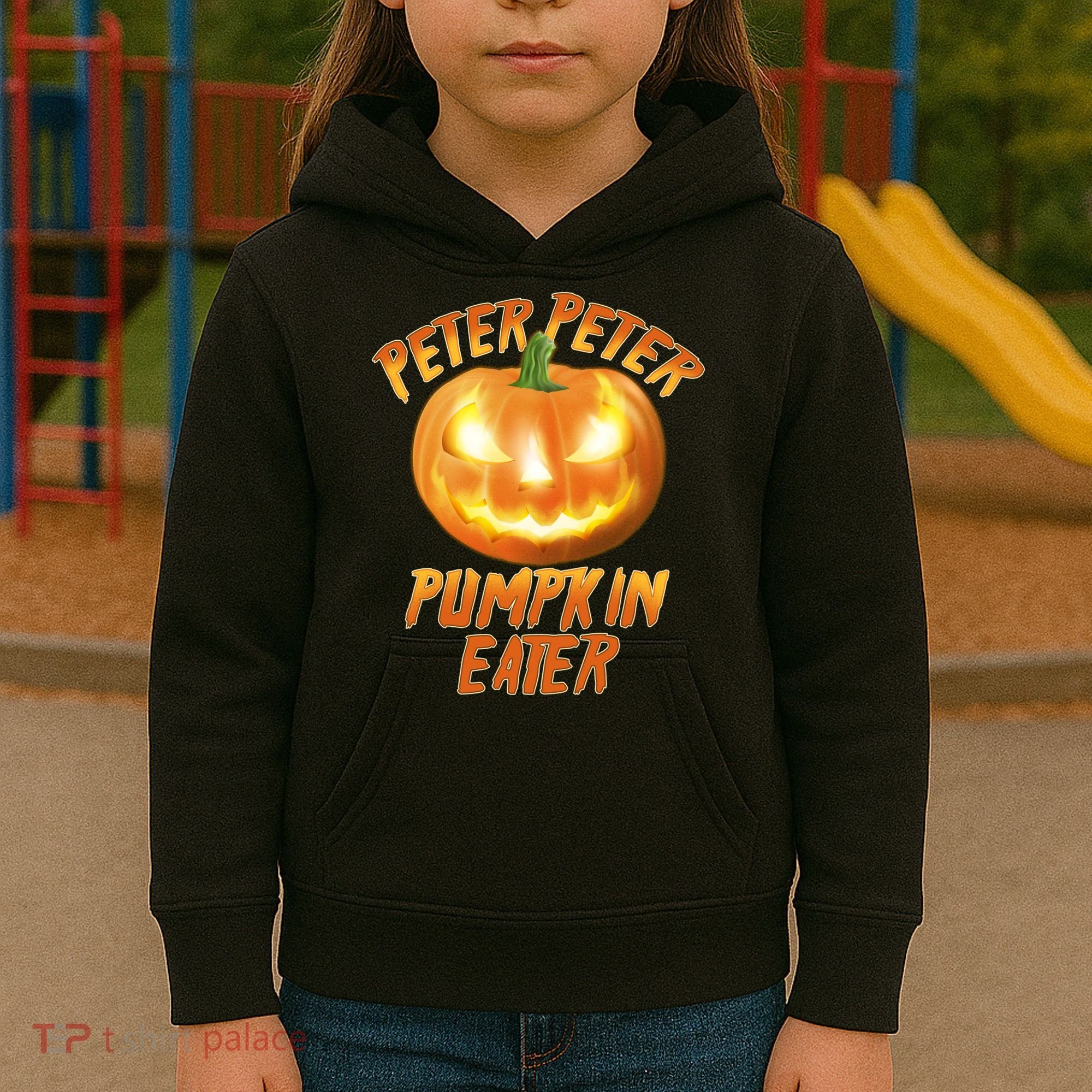 Peter Peter Pumpkin Eater Jack-o-lantern Kids Hoodie