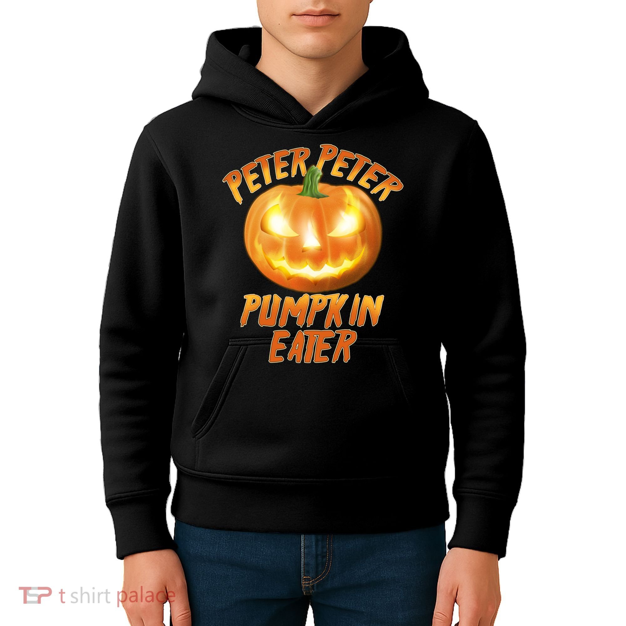 Peter Peter Pumpkin Eater Jack-o-lantern Kids Hoodie