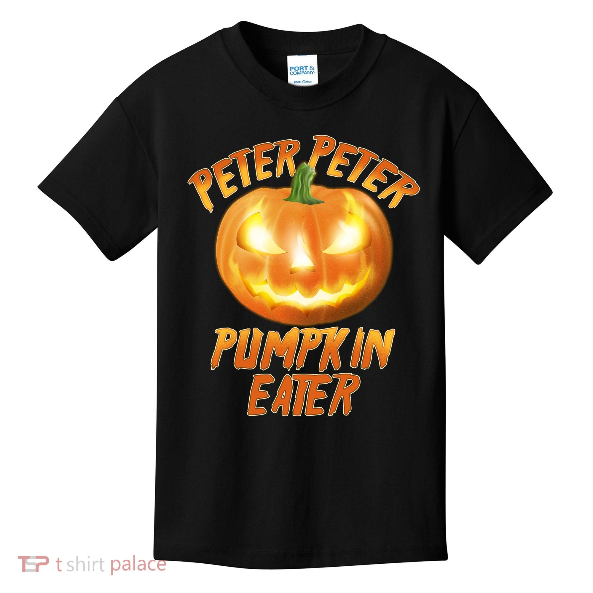 Peter Peter Pumpkin Eater Jack-o-lantern Kids T-Shirt