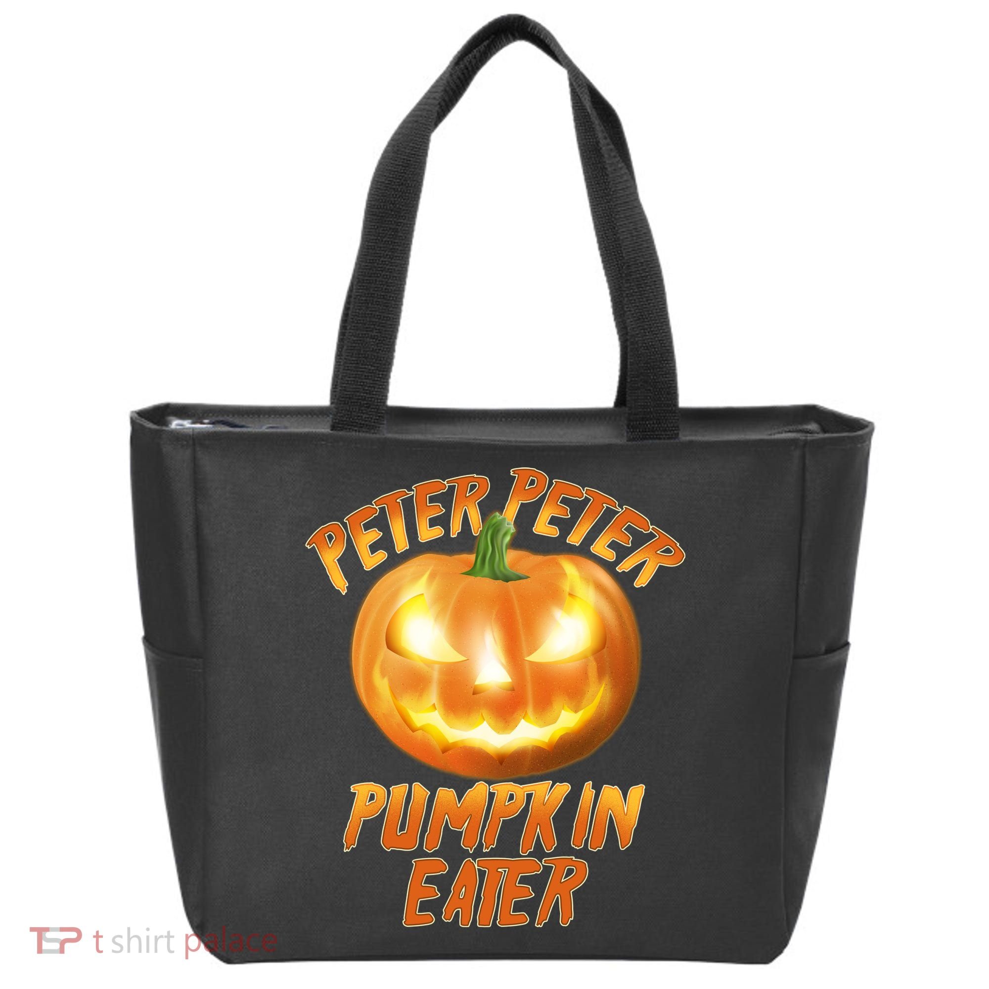 Peter Peter Pumpkin Eater Jack-o-lantern Tote Bag