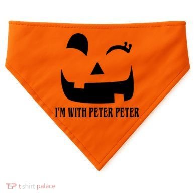 Peter Peter Pumpkin Eater Wife Couples Costume  USA-Made Doggie Bandana
