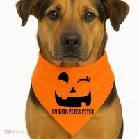 Peter Peter Pumpkin Eater Wife Couples Costume  USA-Made Doggie Bandana thumb 1