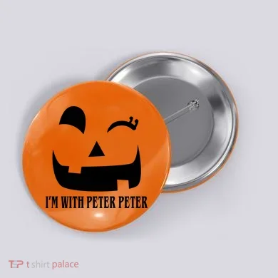 Peter Peter Pumpkin Eater Wife Couples Costume  Button