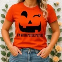 Peter Peter Pumpkin Eater Wife Couples Costume  Women's T-Shirt thumb 2