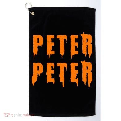 Peter Peter Spooky Halloween Funny Golf Towel