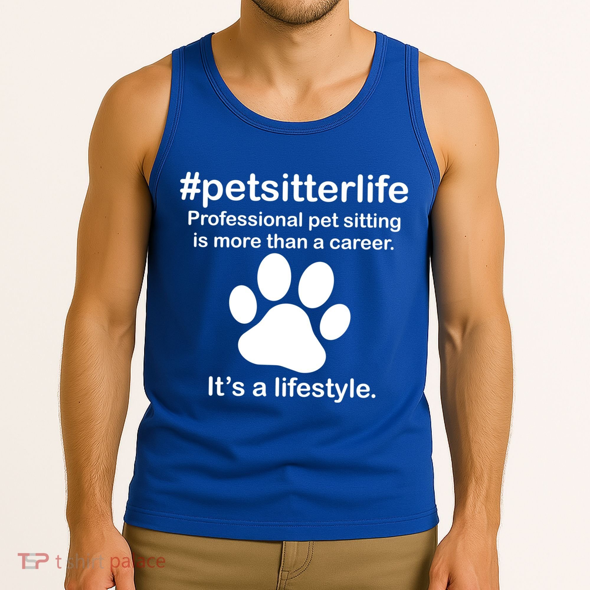 #petsitterlife Professional Pet Sitting Lifestyle Tank Top