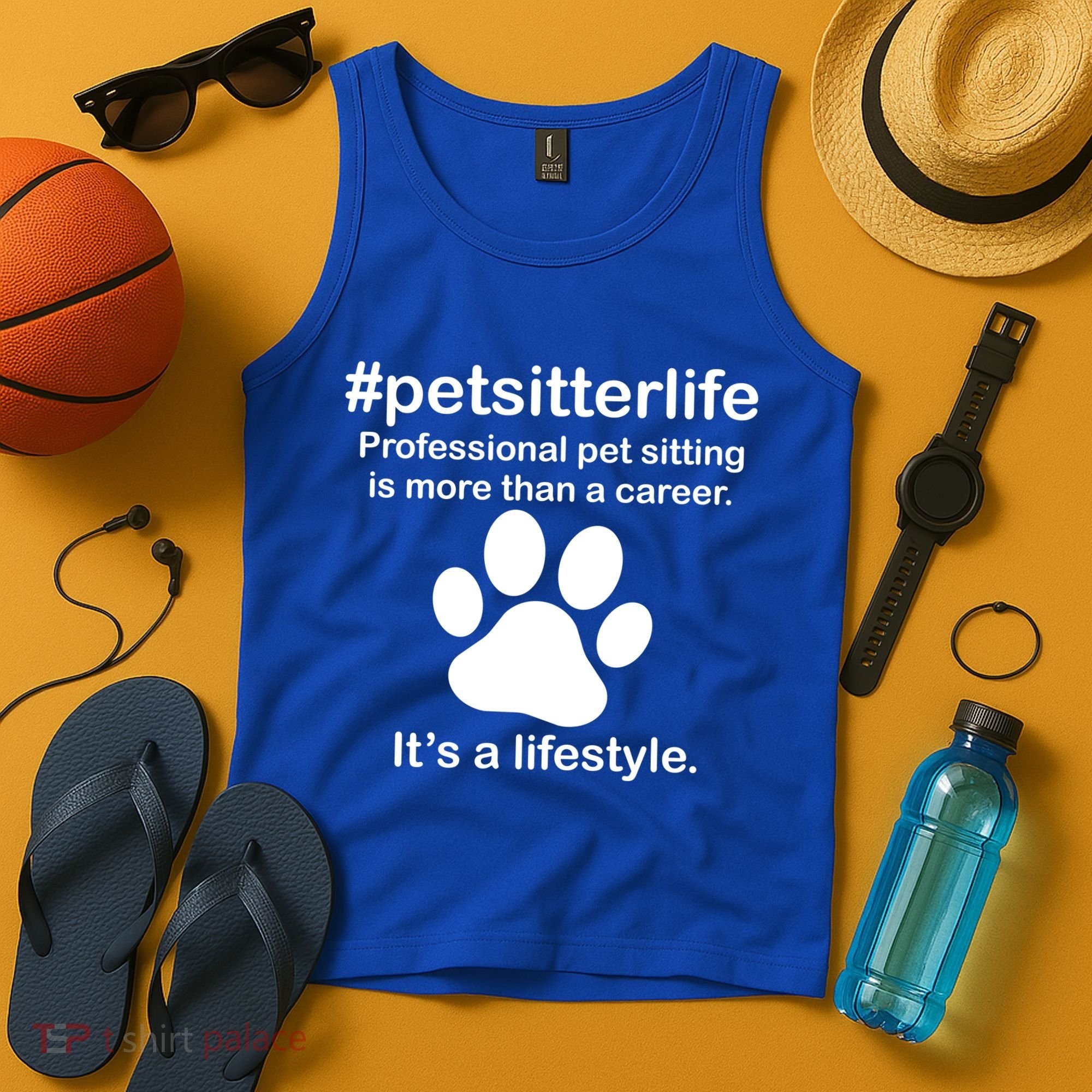 #petsitterlife Professional Pet Sitting Lifestyle Tank Top