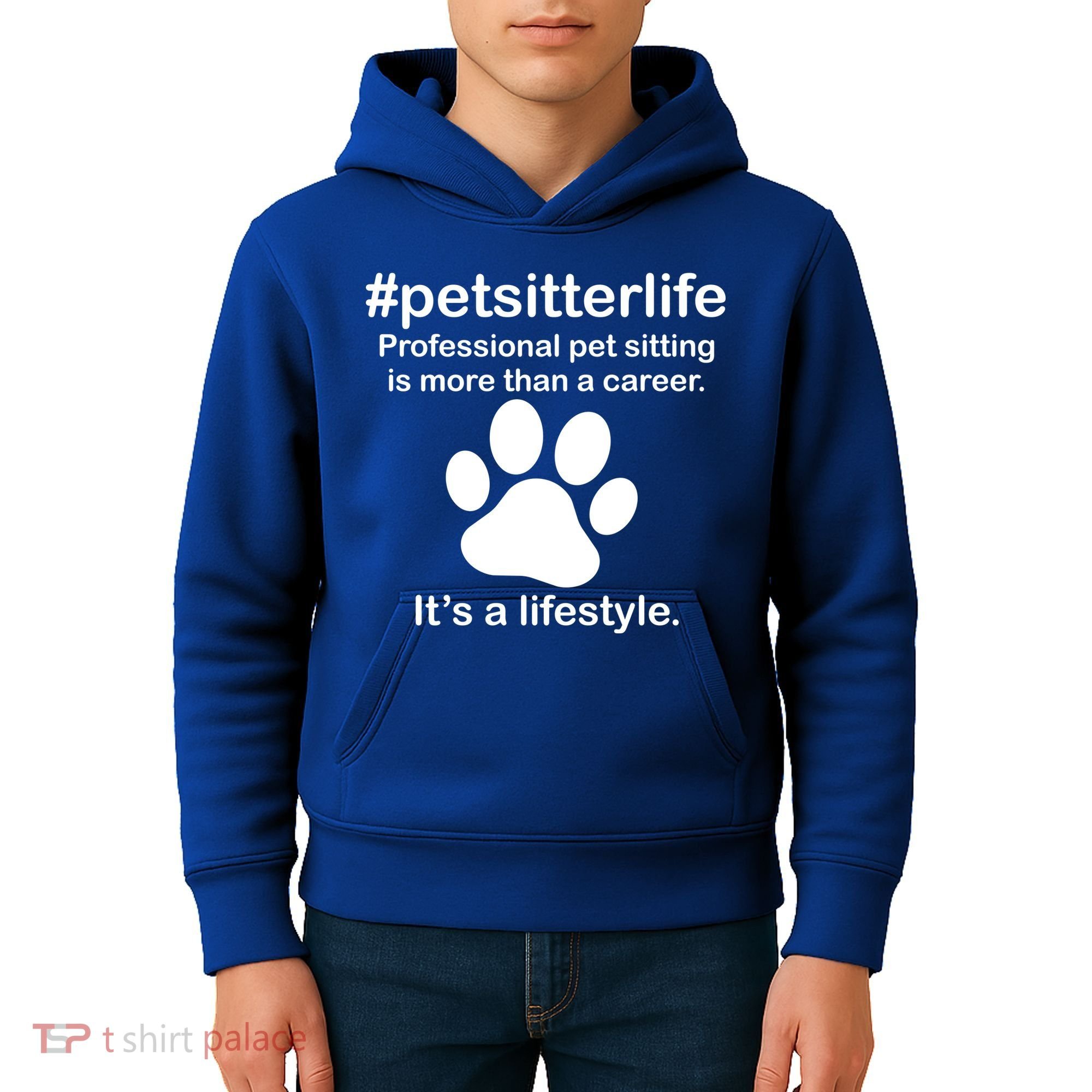 #petsitterlife Professional Pet Sitting Lifestyle Kids Hoodie
