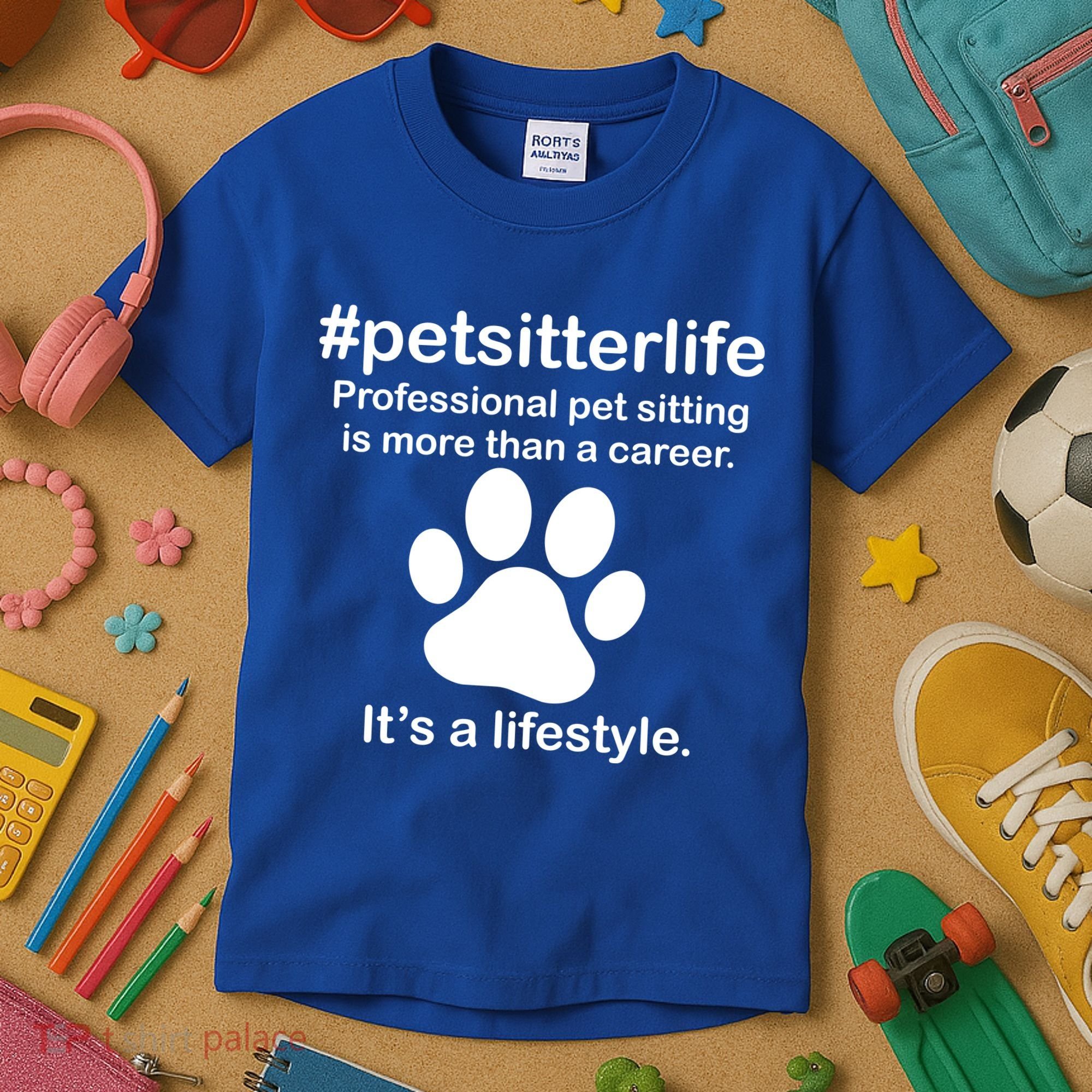 #petsitterlife Professional Pet Sitting Lifestyle Kids T-Shirt